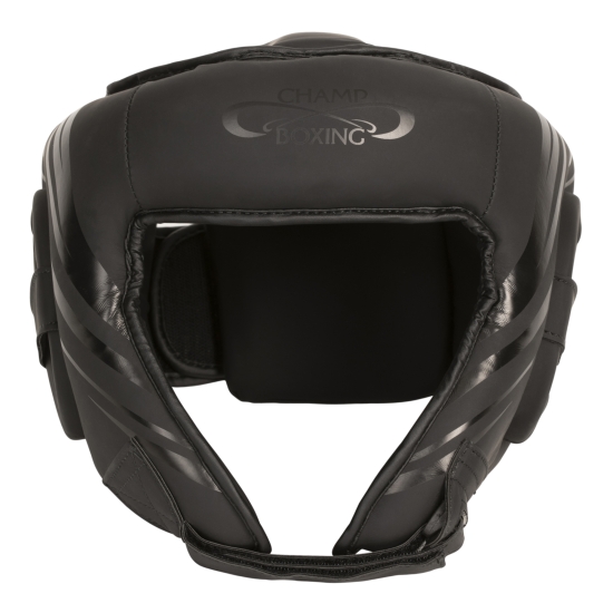 Casque CHAMPBOXING Face Ouverte - Noir/Noir